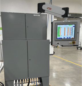 HMI panel pictured offsite at Revere's panel shop during testing