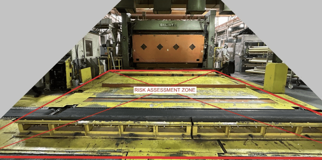 On-site view of the Risk Assessment Zone identified during the safety planning phase.